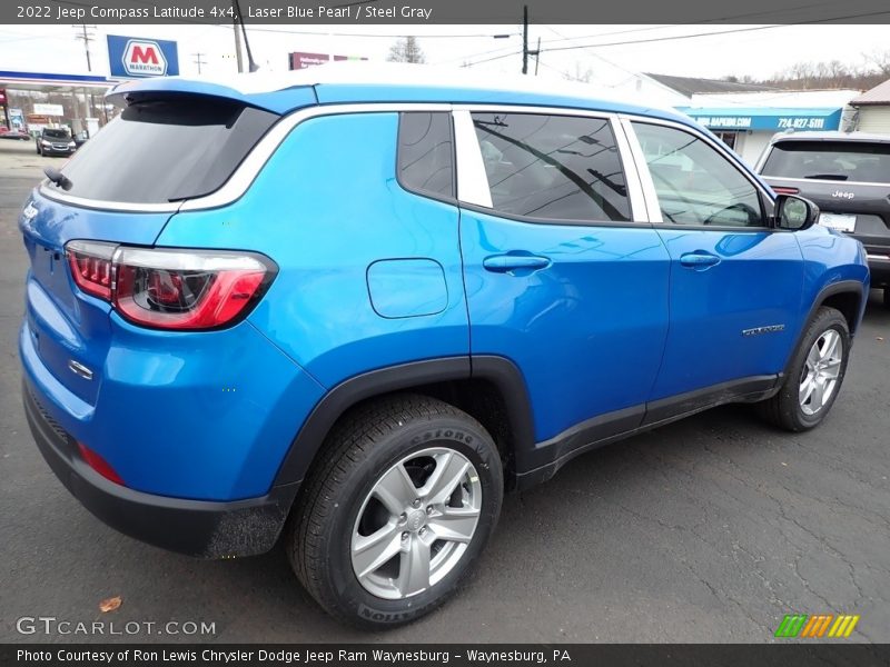 Laser Blue Pearl / Steel Gray 2022 Jeep Compass Latitude 4x4