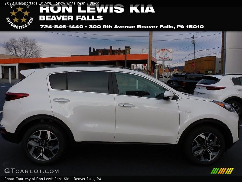 Snow White Pearl / Black 2022 Kia Sportage EX AWD