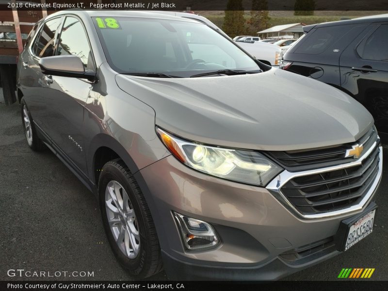 Pepperdust Metallic / Jet Black 2018 Chevrolet Equinox LT
