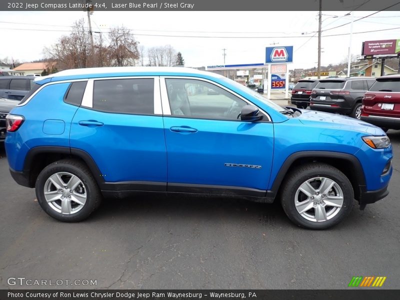 Laser Blue Pearl / Steel Gray 2022 Jeep Compass Latitude 4x4