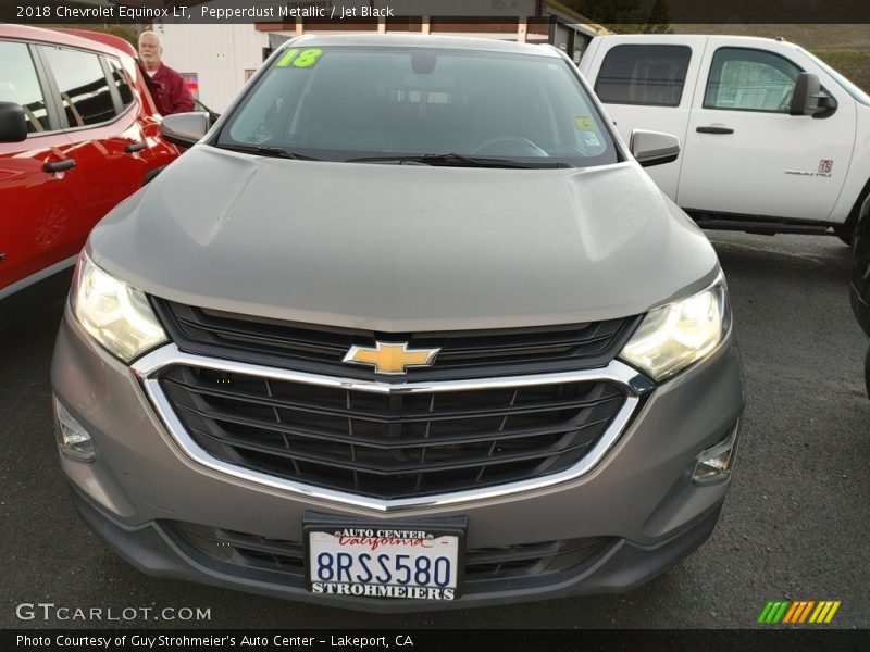 Pepperdust Metallic / Jet Black 2018 Chevrolet Equinox LT