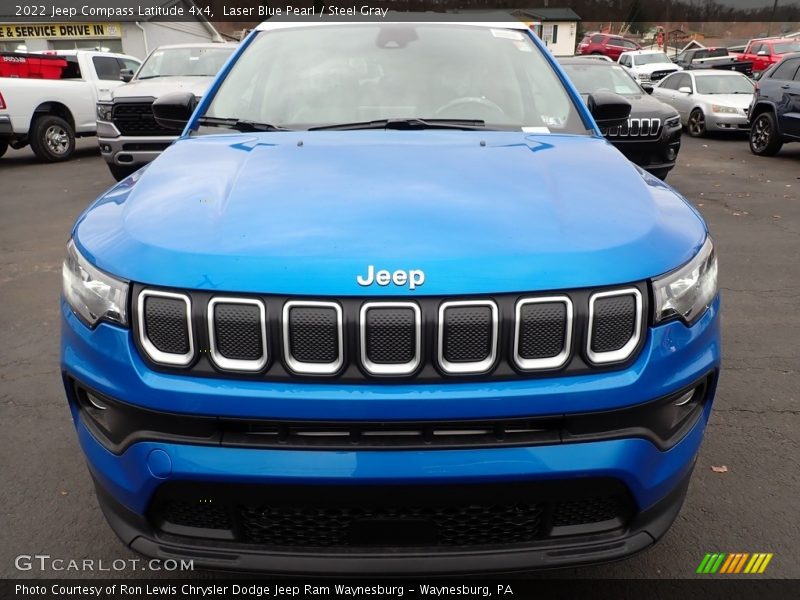 Laser Blue Pearl / Steel Gray 2022 Jeep Compass Latitude 4x4