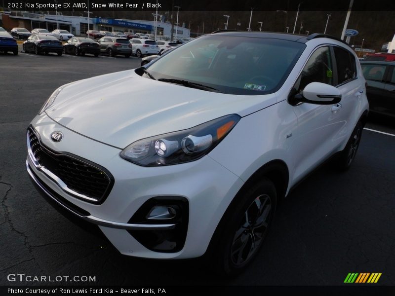 Snow White Pearl / Black 2022 Kia Sportage EX AWD