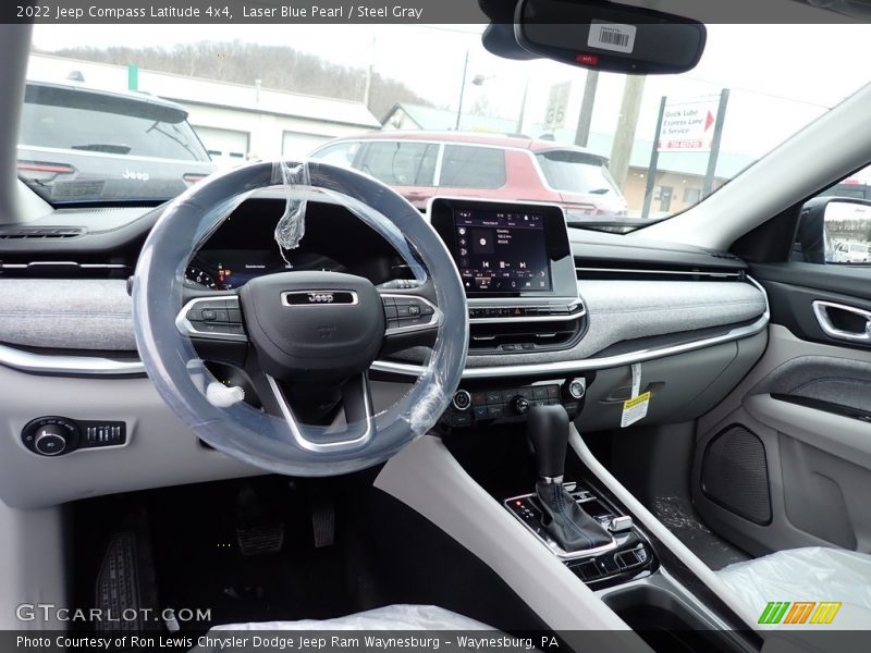 Laser Blue Pearl / Steel Gray 2022 Jeep Compass Latitude 4x4