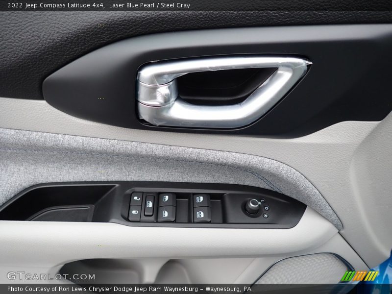 Laser Blue Pearl / Steel Gray 2022 Jeep Compass Latitude 4x4