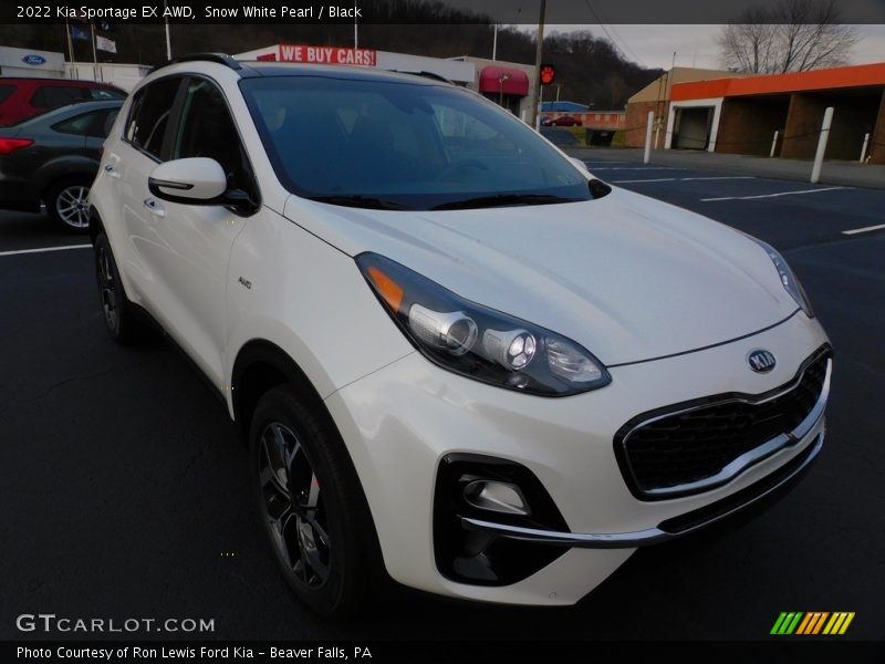 Snow White Pearl / Black 2022 Kia Sportage EX AWD
