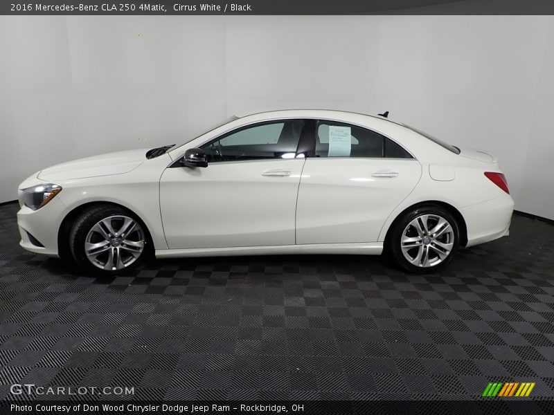 Cirrus White / Black 2016 Mercedes-Benz CLA 250 4Matic