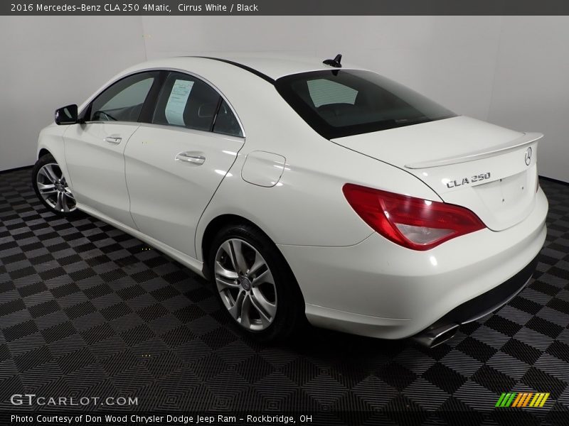 Cirrus White / Black 2016 Mercedes-Benz CLA 250 4Matic