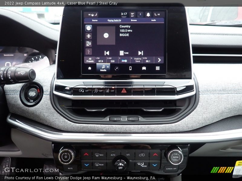 Laser Blue Pearl / Steel Gray 2022 Jeep Compass Latitude 4x4