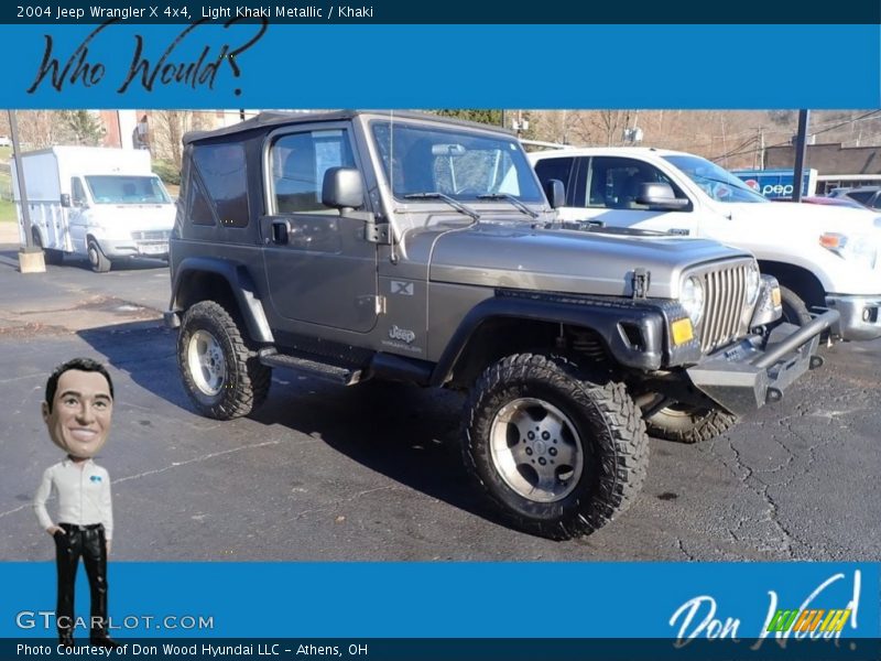 Light Khaki Metallic / Khaki 2004 Jeep Wrangler X 4x4