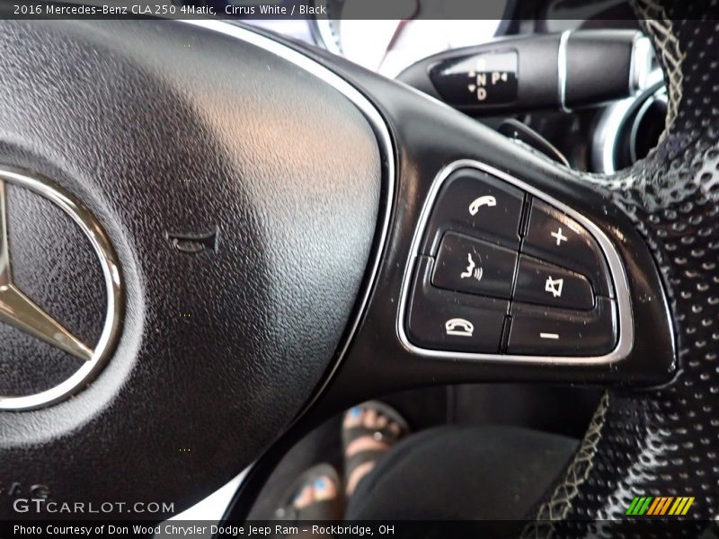 Cirrus White / Black 2016 Mercedes-Benz CLA 250 4Matic