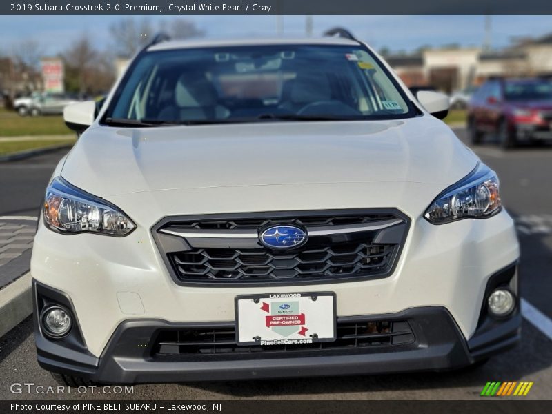 Crystal White Pearl / Gray 2019 Subaru Crosstrek 2.0i Premium