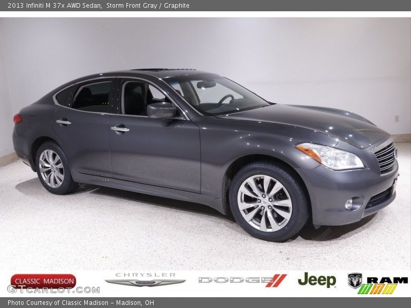 Storm Front Gray / Graphite 2013 Infiniti M 37x AWD Sedan