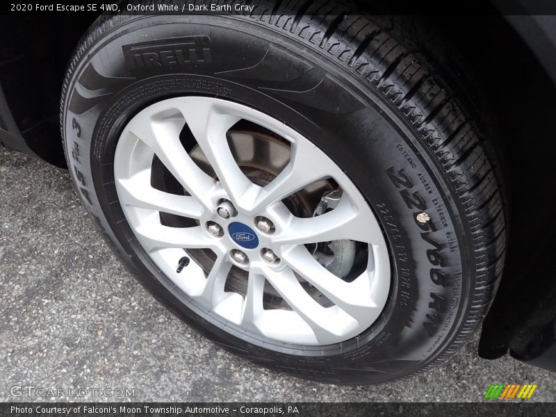 Oxford White / Dark Earth Gray 2020 Ford Escape SE 4WD