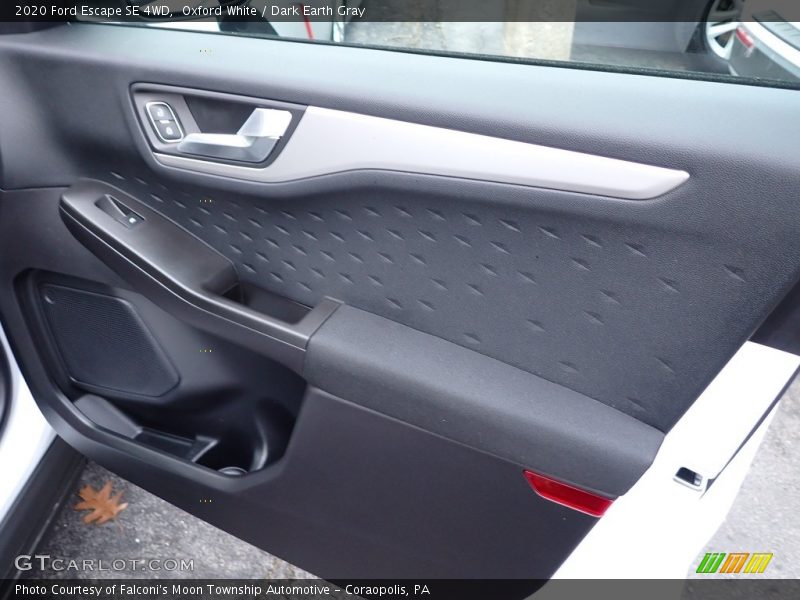 Oxford White / Dark Earth Gray 2020 Ford Escape SE 4WD