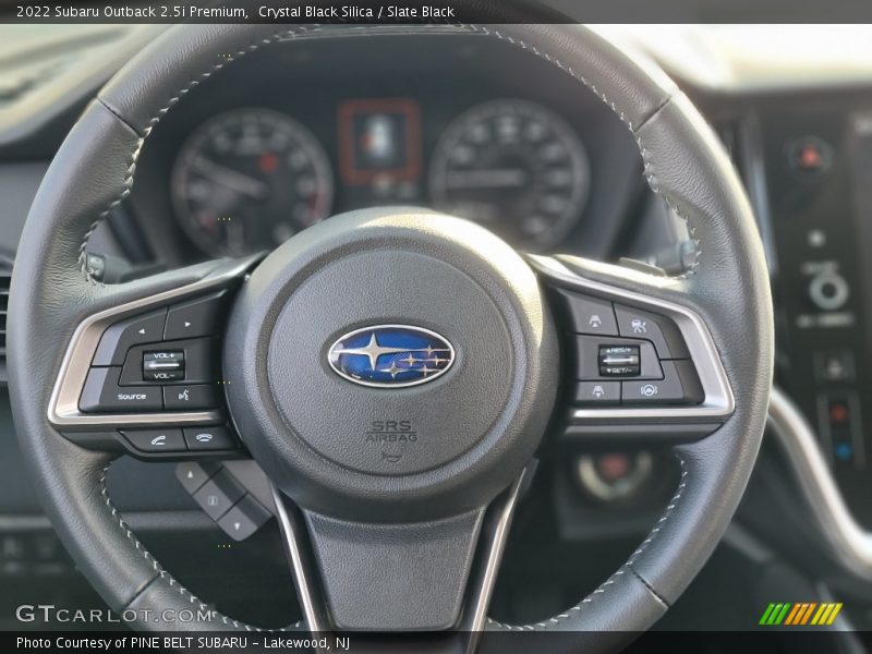 Crystal Black Silica / Slate Black 2022 Subaru Outback 2.5i Premium