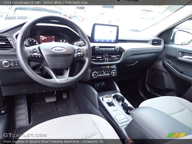 Oxford White / Dark Earth Gray 2020 Ford Escape SE 4WD