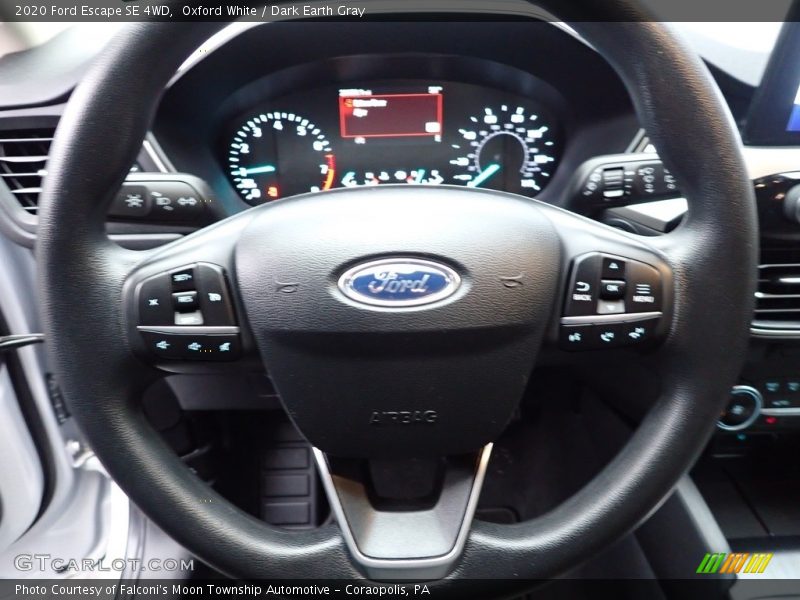 Oxford White / Dark Earth Gray 2020 Ford Escape SE 4WD