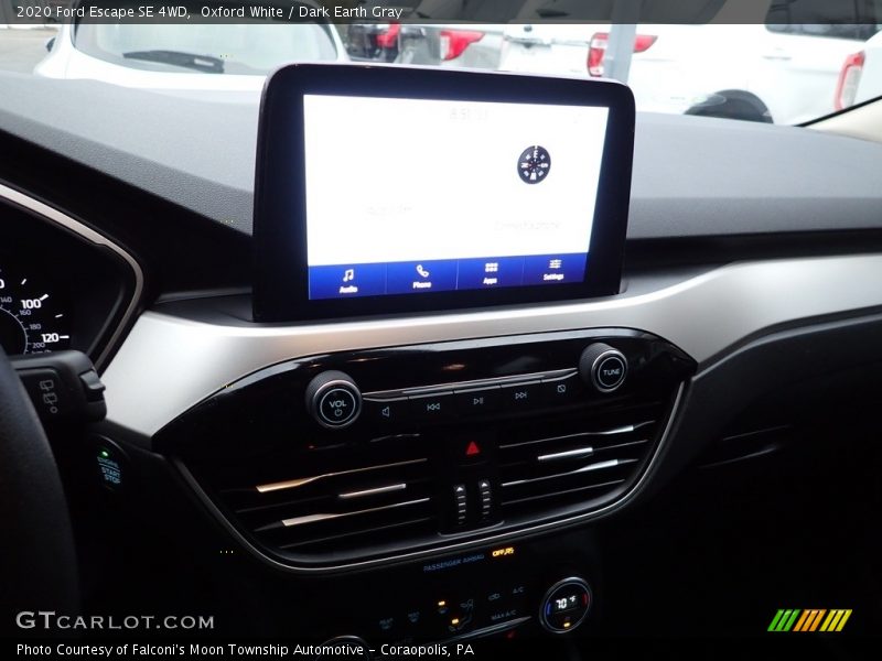 Oxford White / Dark Earth Gray 2020 Ford Escape SE 4WD