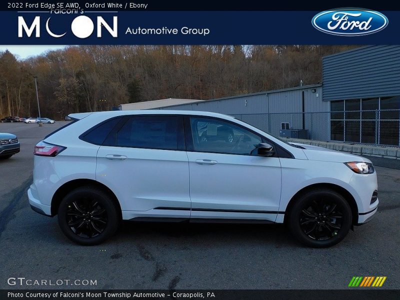 Oxford White / Ebony 2022 Ford Edge SE AWD