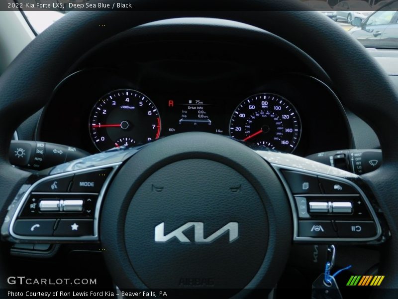 Deep Sea Blue / Black 2022 Kia Forte LXS