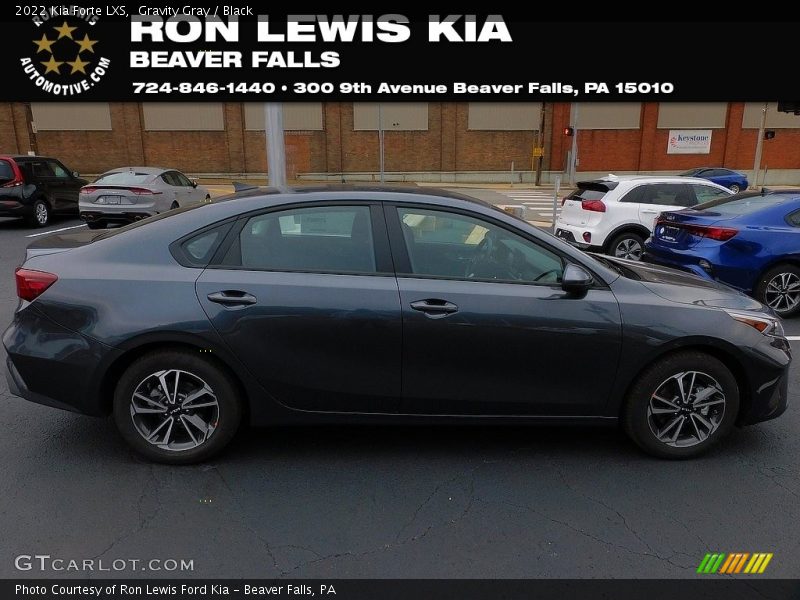 Gravity Gray / Black 2022 Kia Forte LXS