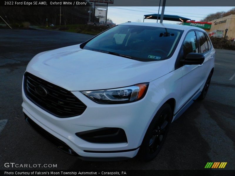 Oxford White / Ebony 2022 Ford Edge SE AWD