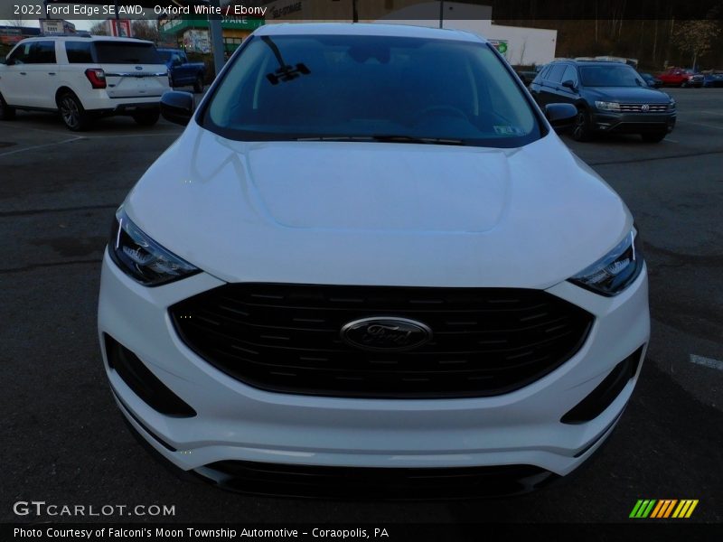 Oxford White / Ebony 2022 Ford Edge SE AWD