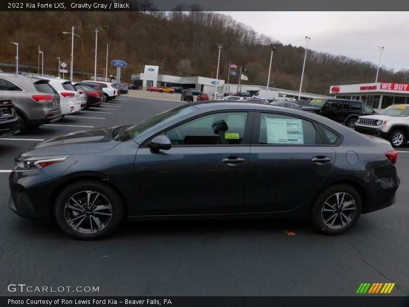 Gravity Gray / Black 2022 Kia Forte LXS
