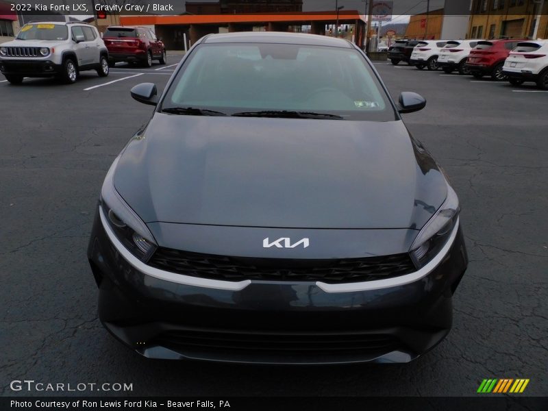 Gravity Gray / Black 2022 Kia Forte LXS