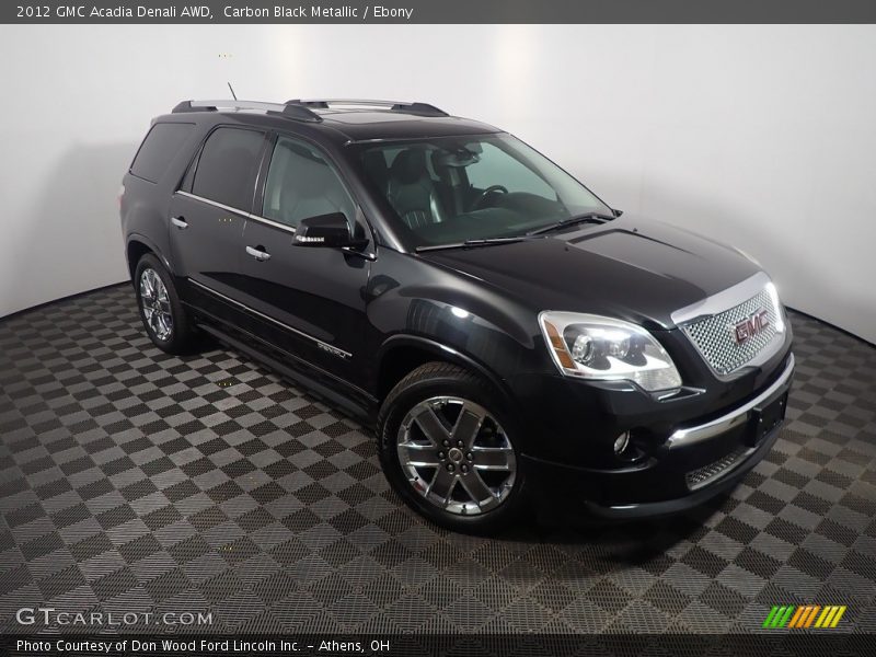 Carbon Black Metallic / Ebony 2012 GMC Acadia Denali AWD