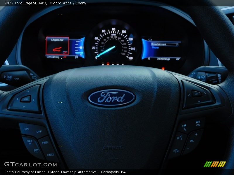 Oxford White / Ebony 2022 Ford Edge SE AWD