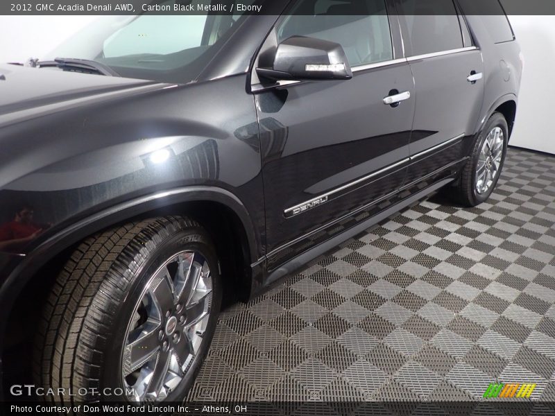 Carbon Black Metallic / Ebony 2012 GMC Acadia Denali AWD