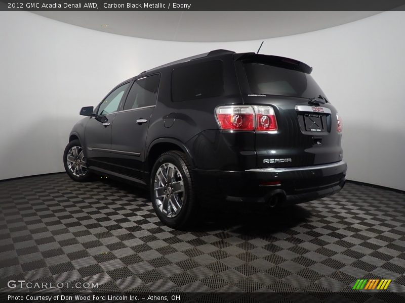 Carbon Black Metallic / Ebony 2012 GMC Acadia Denali AWD