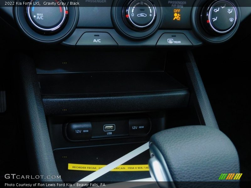Gravity Gray / Black 2022 Kia Forte LXS