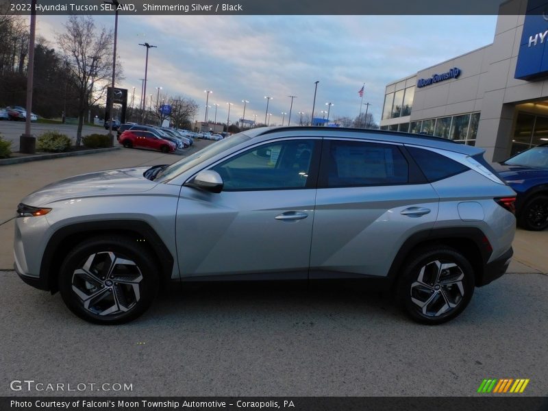 Shimmering Silver / Black 2022 Hyundai Tucson SEL AWD
