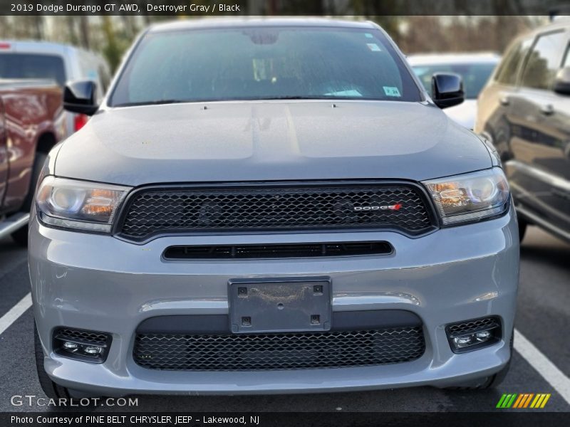 Destroyer Gray / Black 2019 Dodge Durango GT AWD