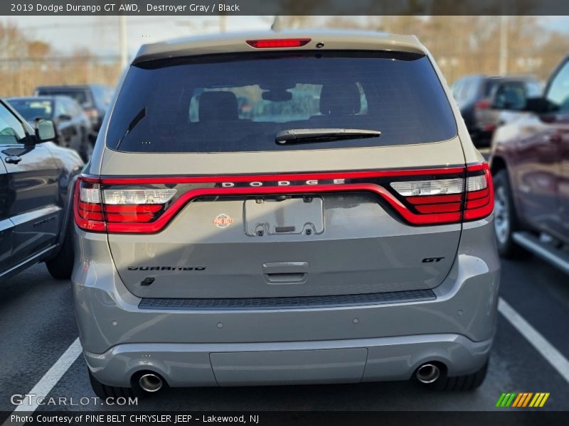 Destroyer Gray / Black 2019 Dodge Durango GT AWD
