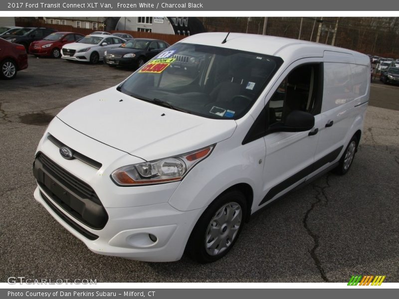 Frozen White / Charcoal Black 2017 Ford Transit Connect XLT Van