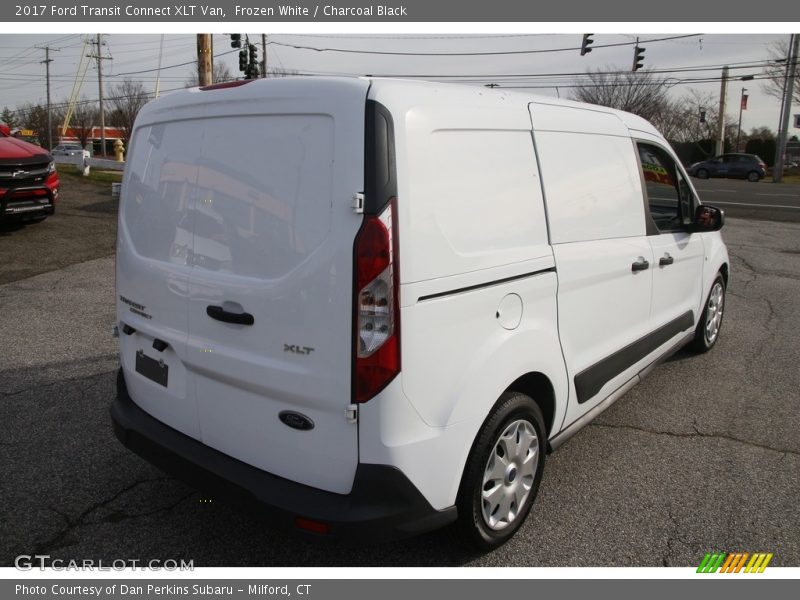 Frozen White / Charcoal Black 2017 Ford Transit Connect XLT Van