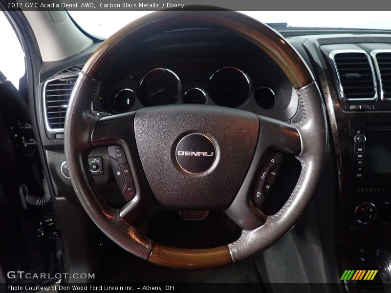 Carbon Black Metallic / Ebony 2012 GMC Acadia Denali AWD