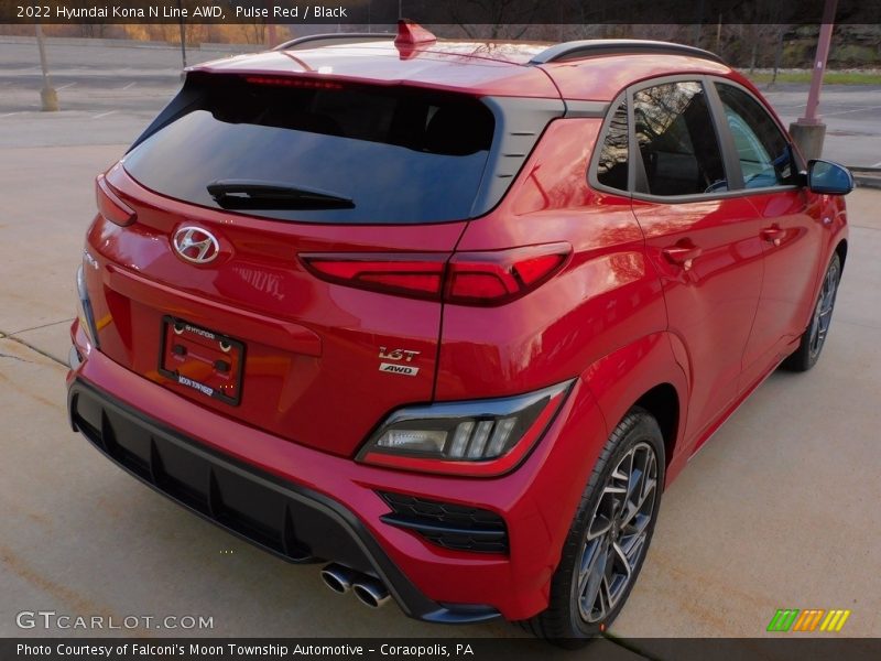 Pulse Red / Black 2022 Hyundai Kona N Line AWD