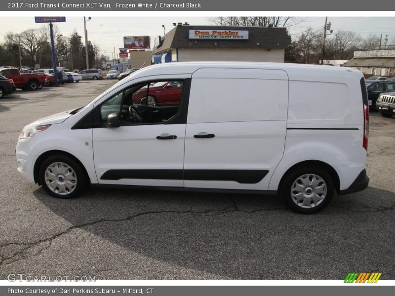 Frozen White / Charcoal Black 2017 Ford Transit Connect XLT Van