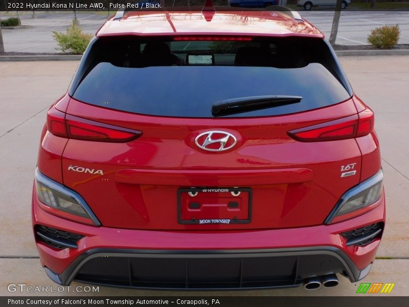 Pulse Red / Black 2022 Hyundai Kona N Line AWD