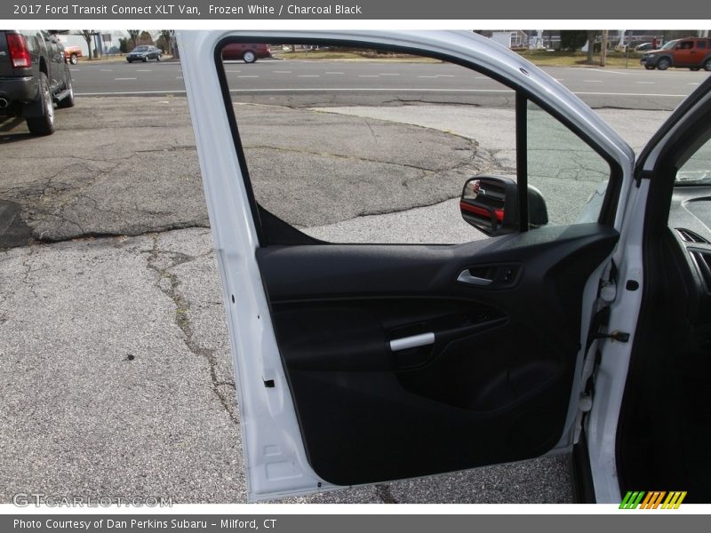 Frozen White / Charcoal Black 2017 Ford Transit Connect XLT Van