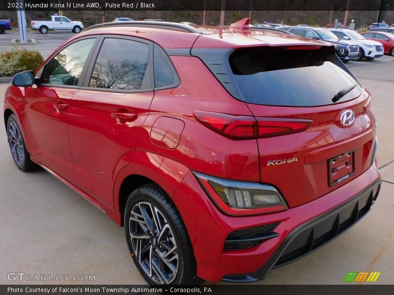 Pulse Red / Black 2022 Hyundai Kona N Line AWD