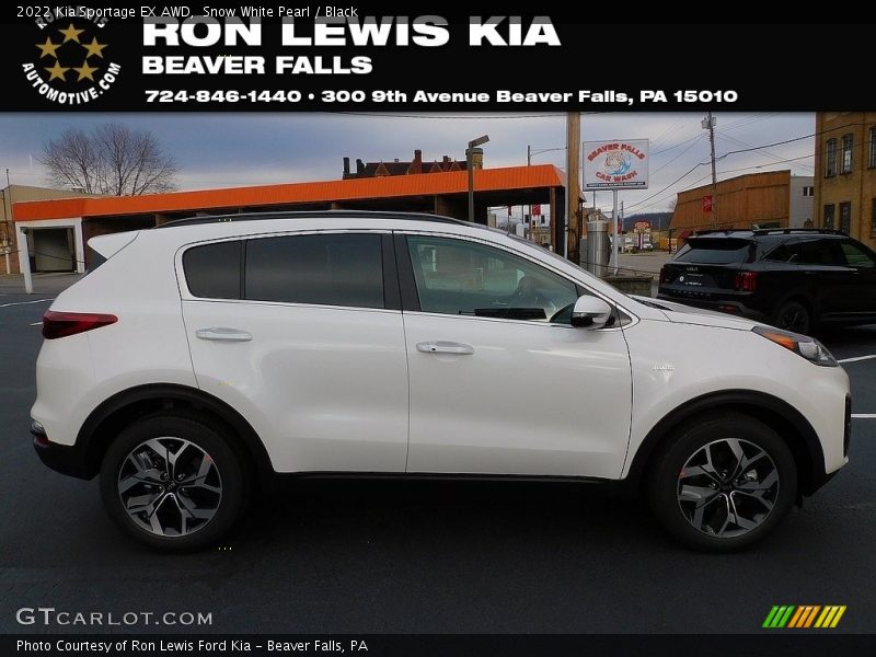 Snow White Pearl / Black 2022 Kia Sportage EX AWD