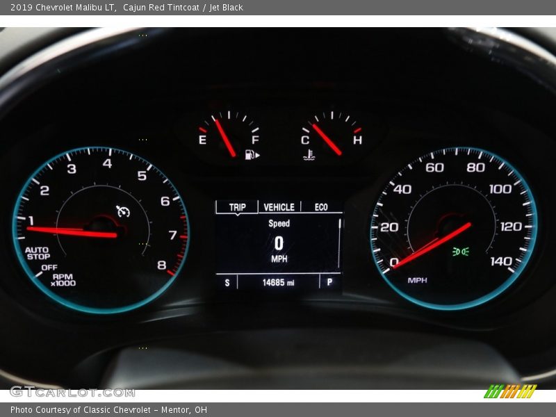 Cajun Red Tintcoat / Jet Black 2019 Chevrolet Malibu LT