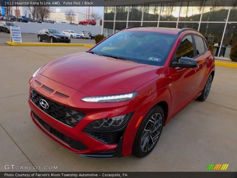 Pulse Red / Black 2022 Hyundai Kona N Line AWD