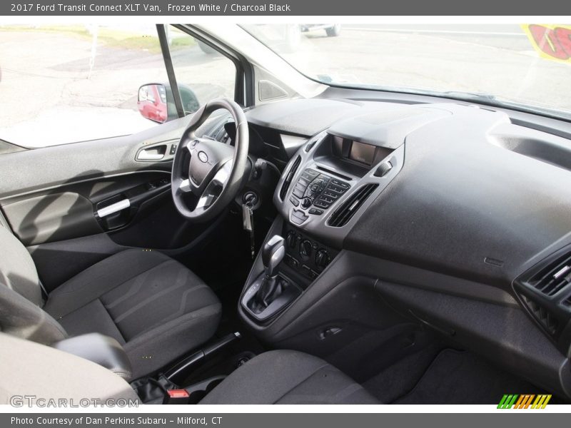 Frozen White / Charcoal Black 2017 Ford Transit Connect XLT Van